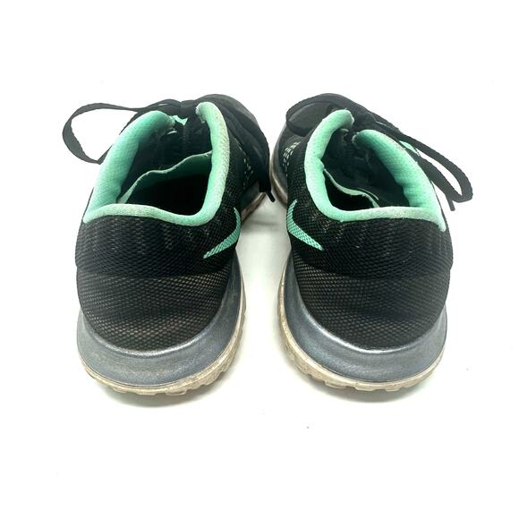 Nike Size 7.5 Sneakers Black Mint Lace Up Running Jogging Outdoors Hiking Sports - Picture 4 of 7